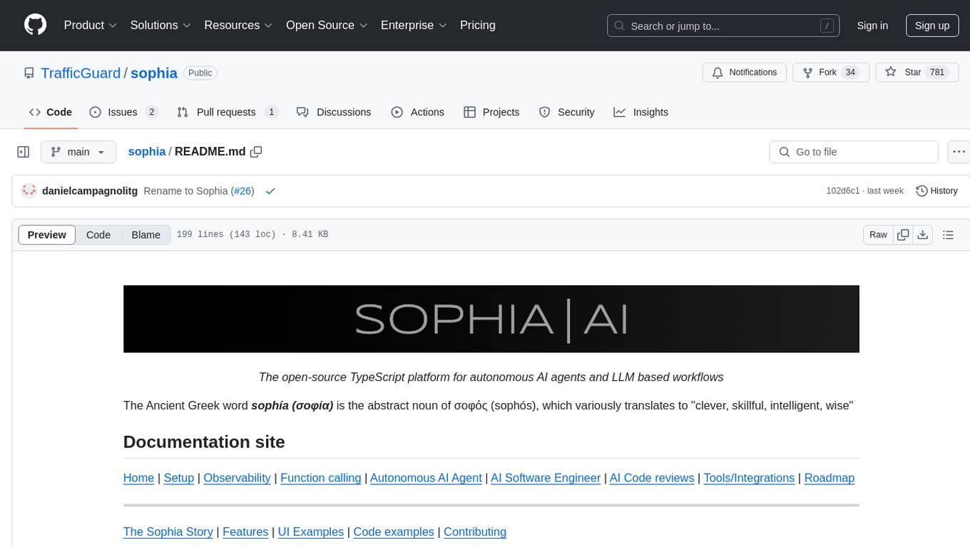 sophia Screenshot