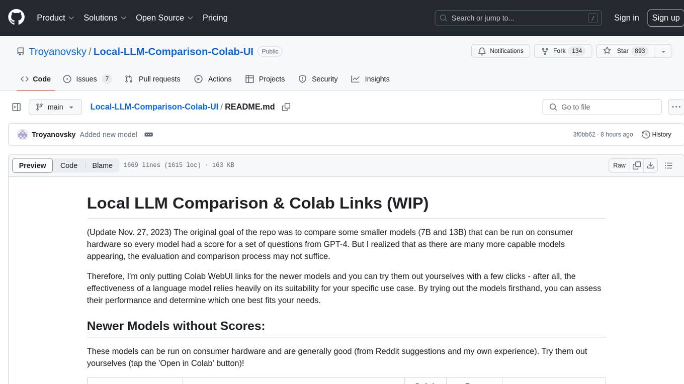 Local-LLM-Comparison-Colab-UI Screenshot