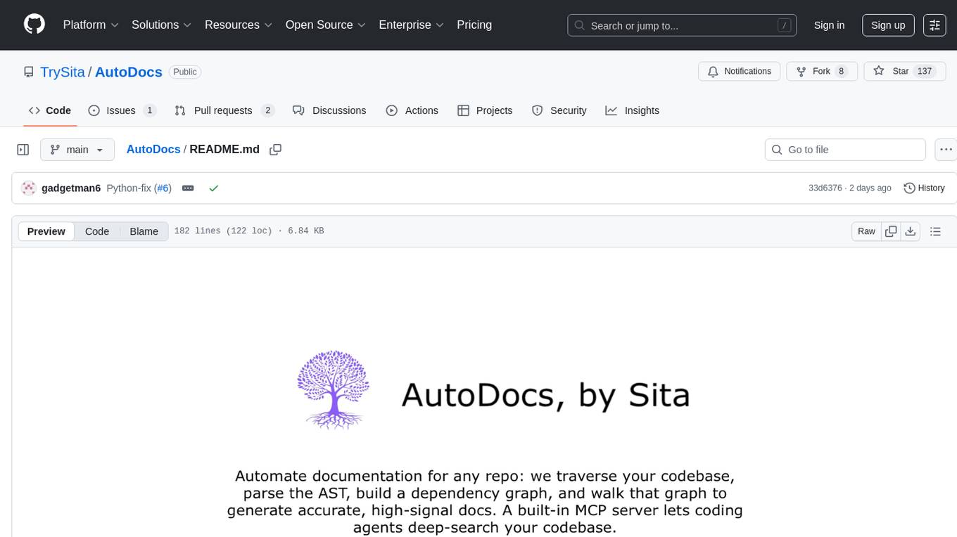 AutoDocs Screenshot