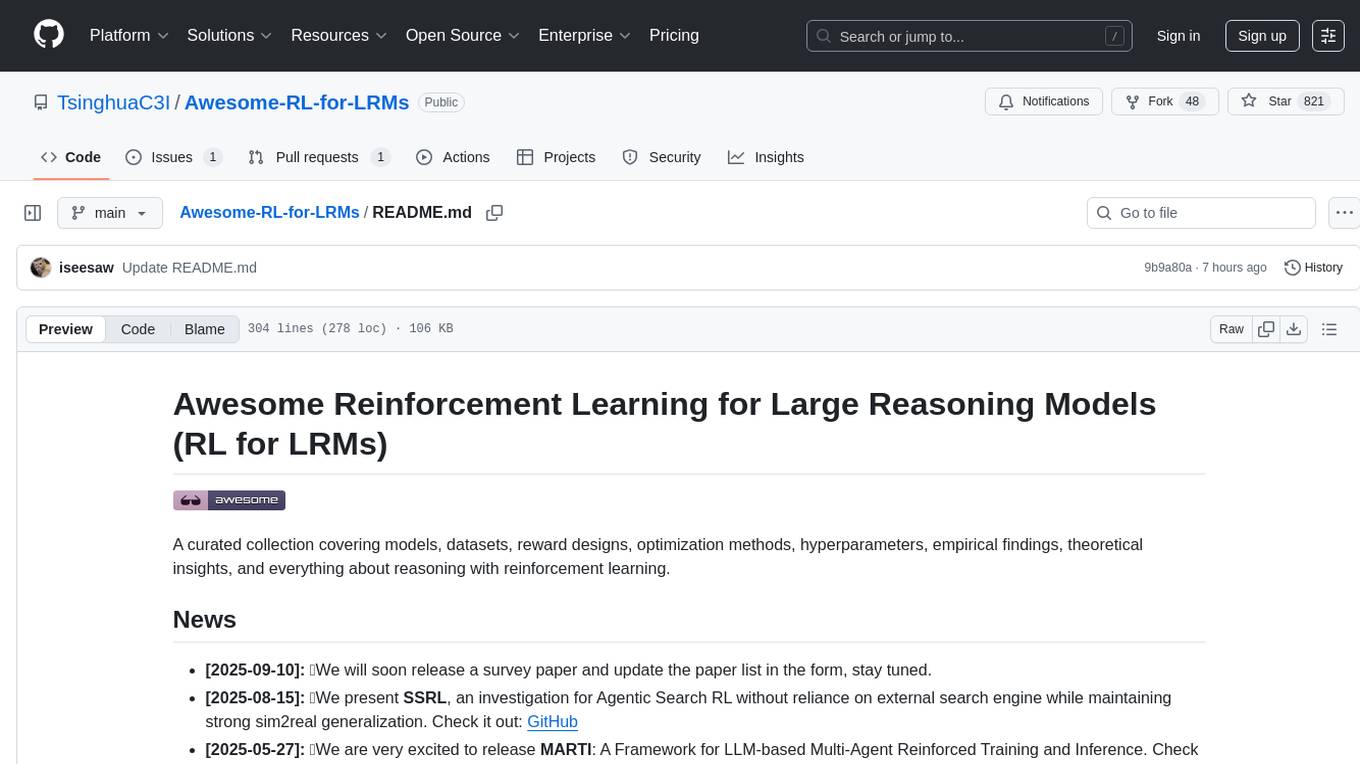 Awesome-RL-for-LRMs Screenshot