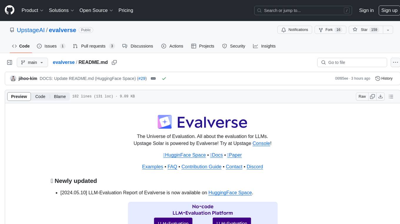 evalverse Screenshot