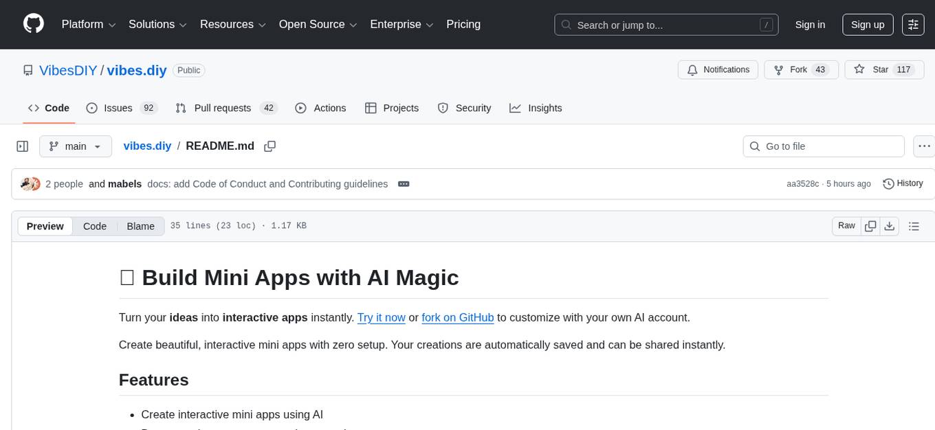 vibes.diy Screenshot