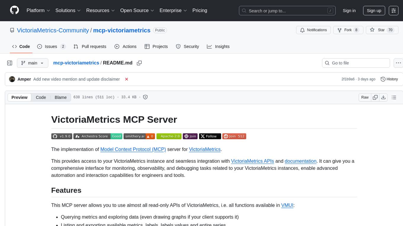 mcp-victoriametrics Screenshot