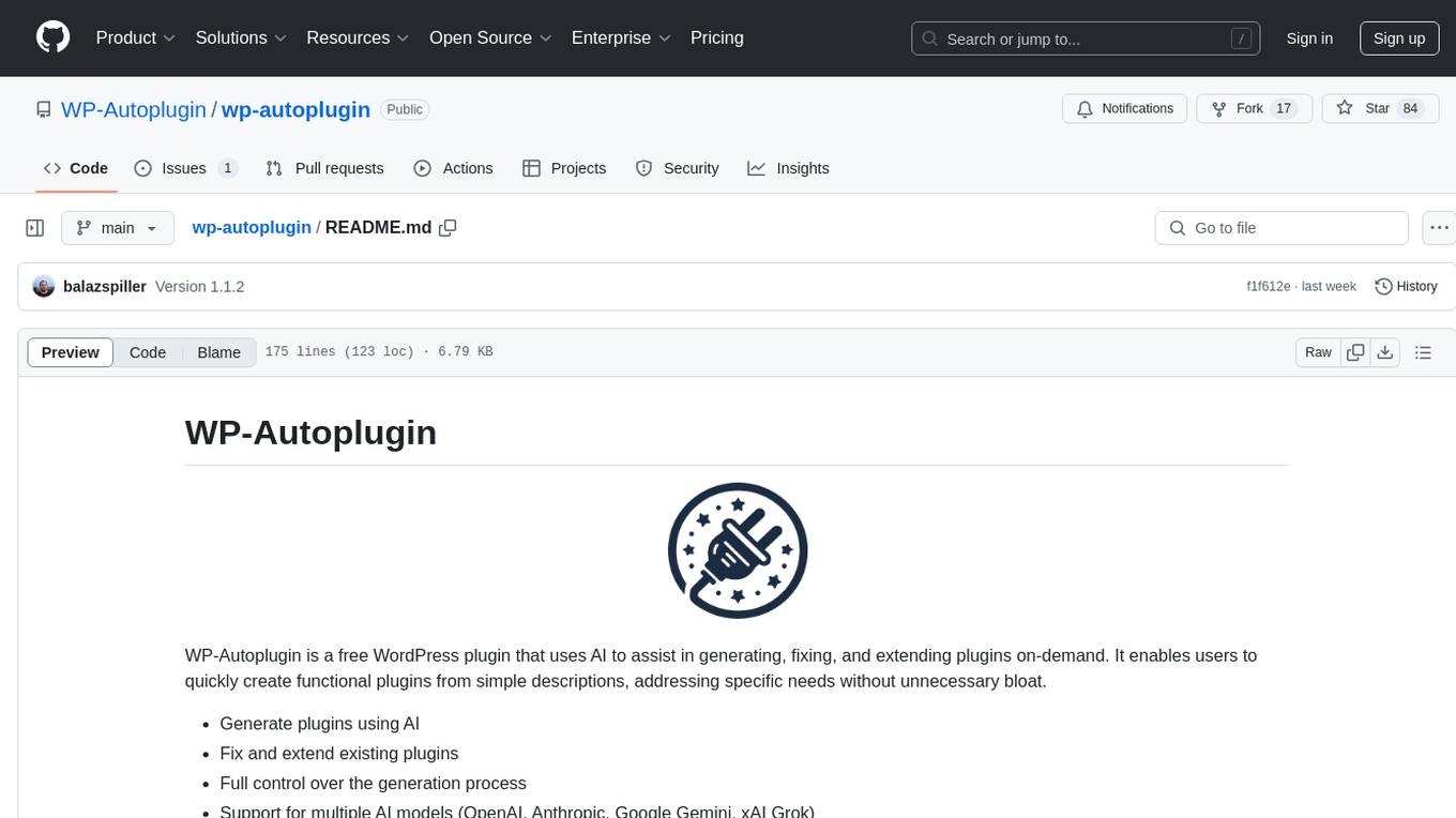 wp-autoplugin Screenshot