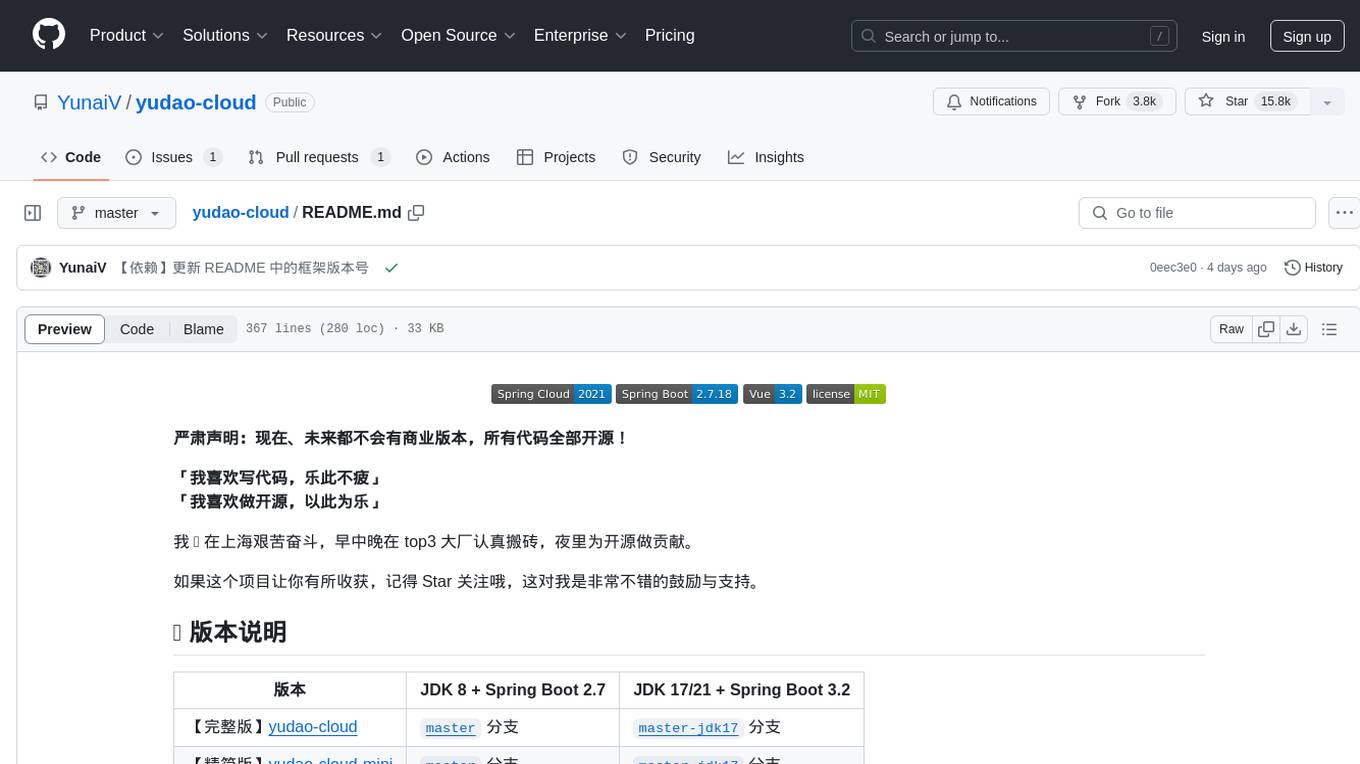 yudao-cloud Screenshot