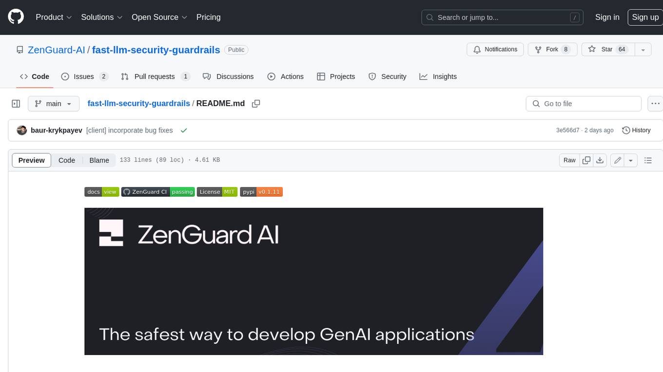 fast-llm-security-guardrails Screenshot
