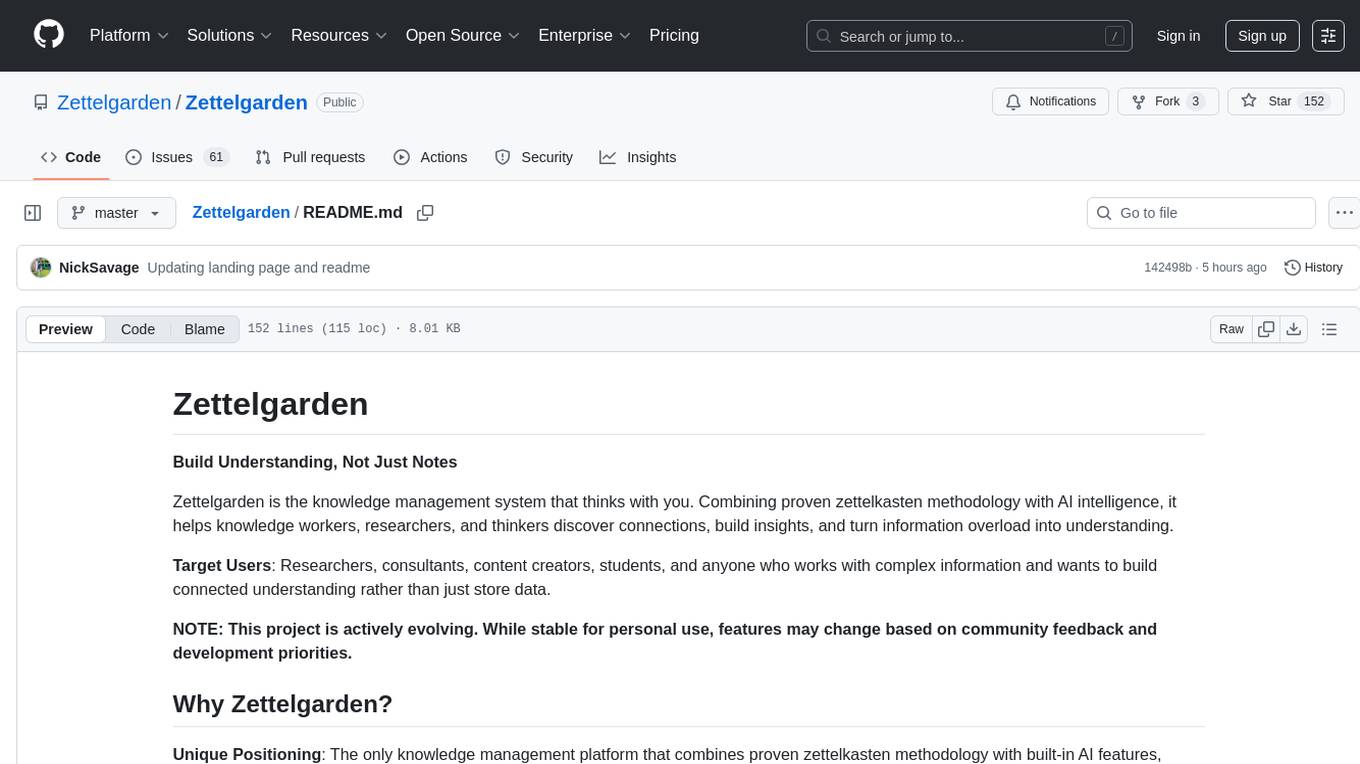 Zettelgarden Screenshot