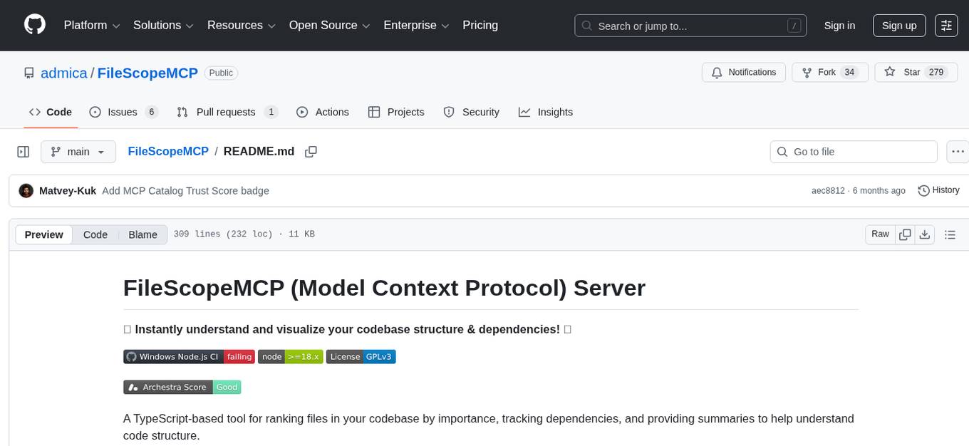 FileScopeMCP Screenshot
