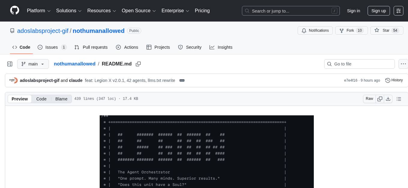 nothumanallowed Screenshot