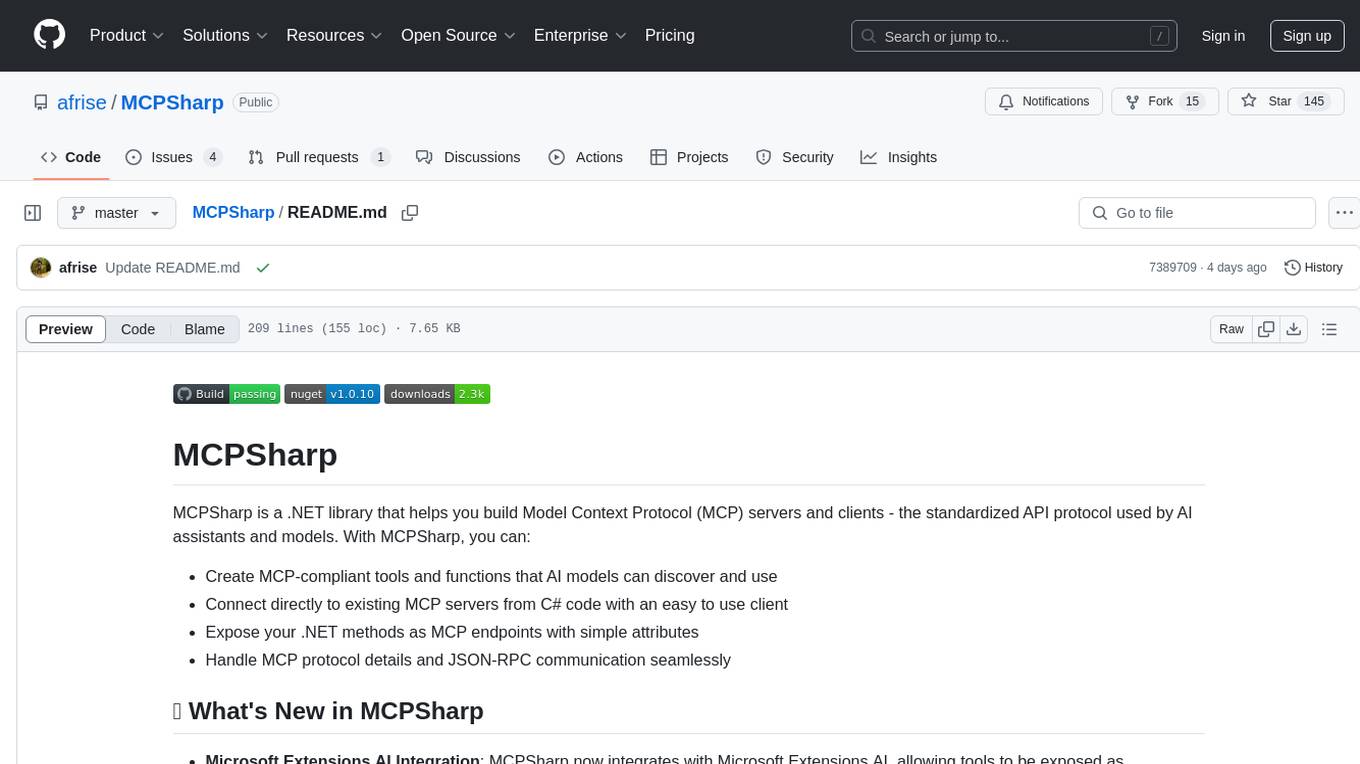 MCPSharp Screenshot