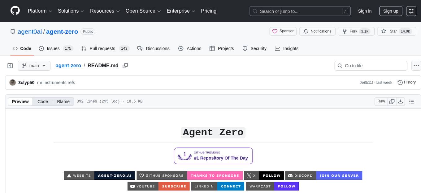 agent-zero Screenshot