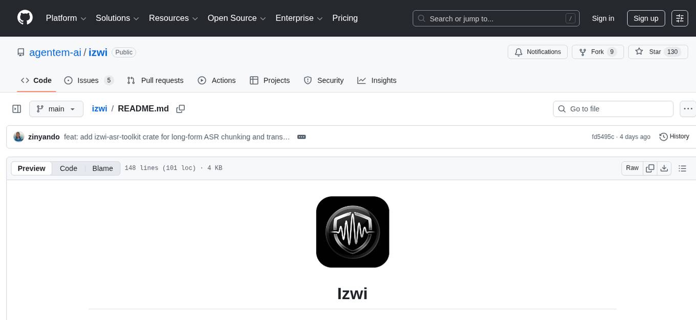 izwi Screenshot