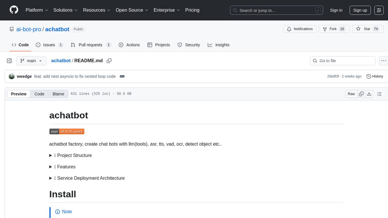 achatbot Screenshot