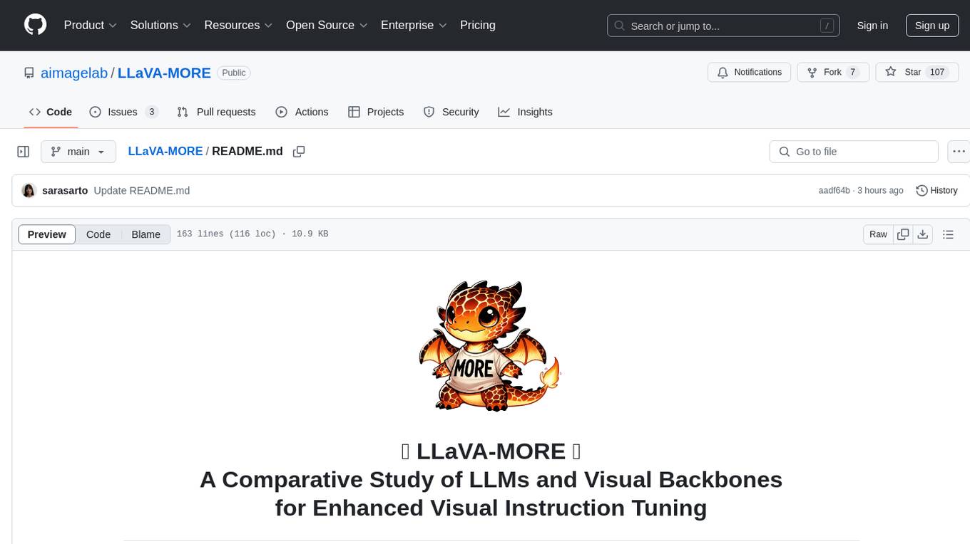 LLaVA-MORE Screenshot