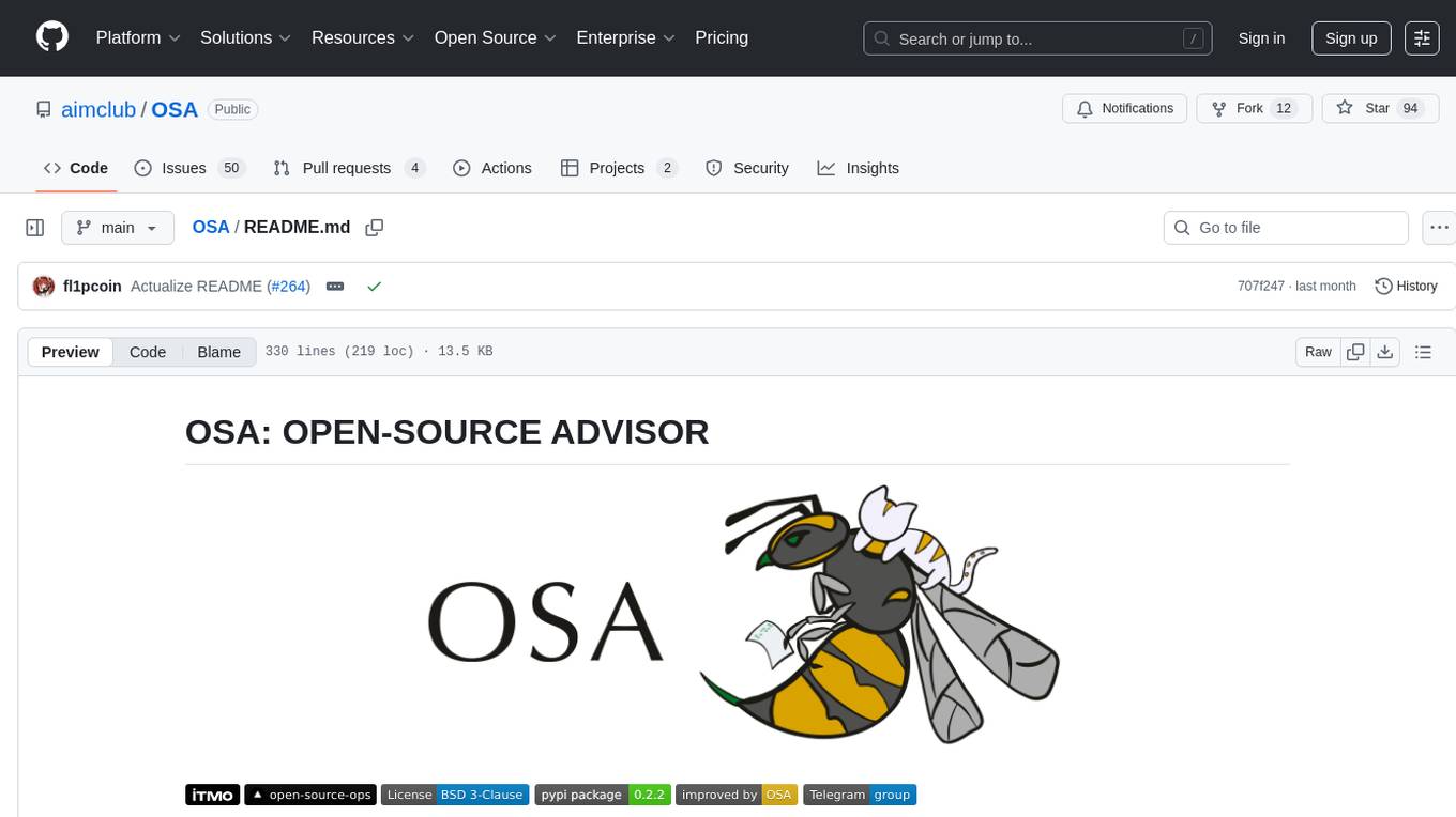 OSA Screenshot