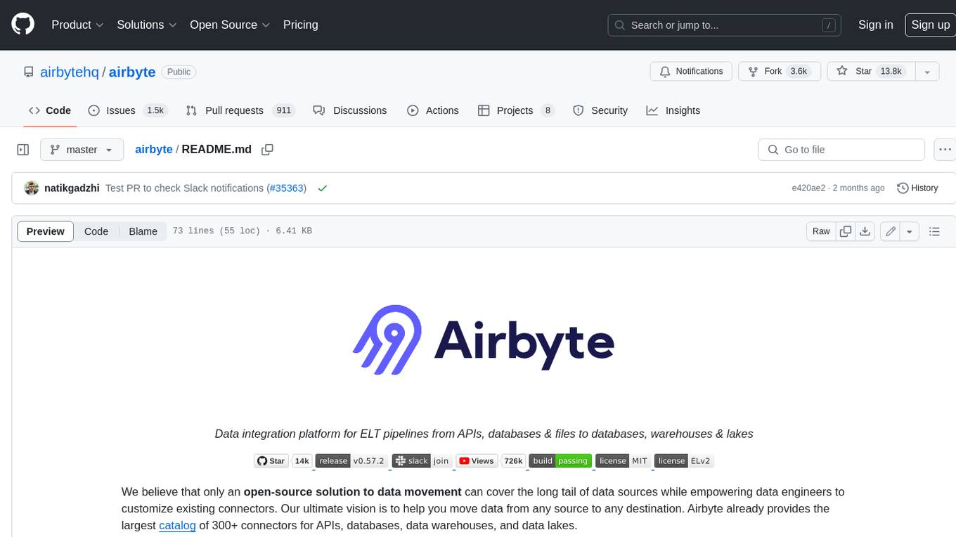 airbyte Screenshot