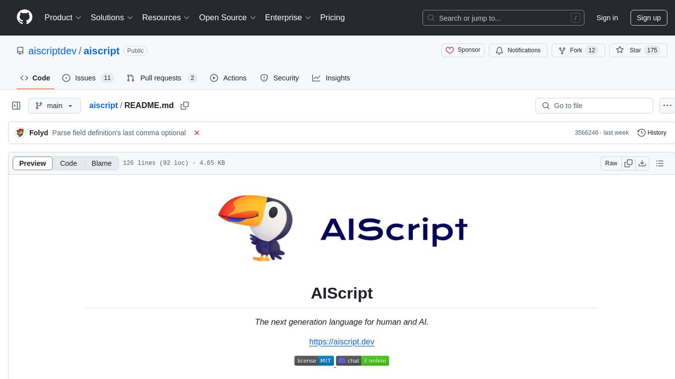 aiscript Screenshot