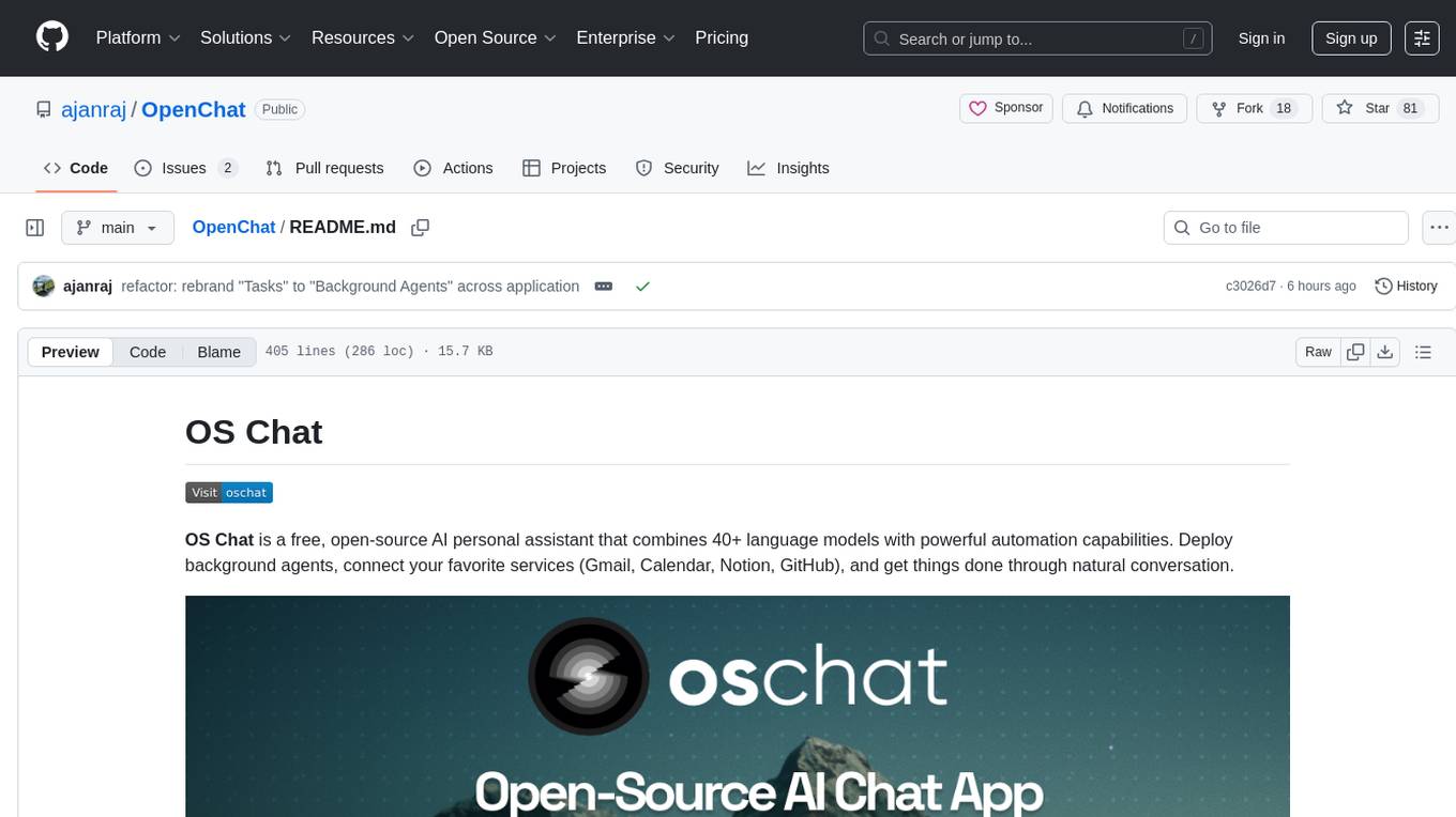 OpenChat Screenshot