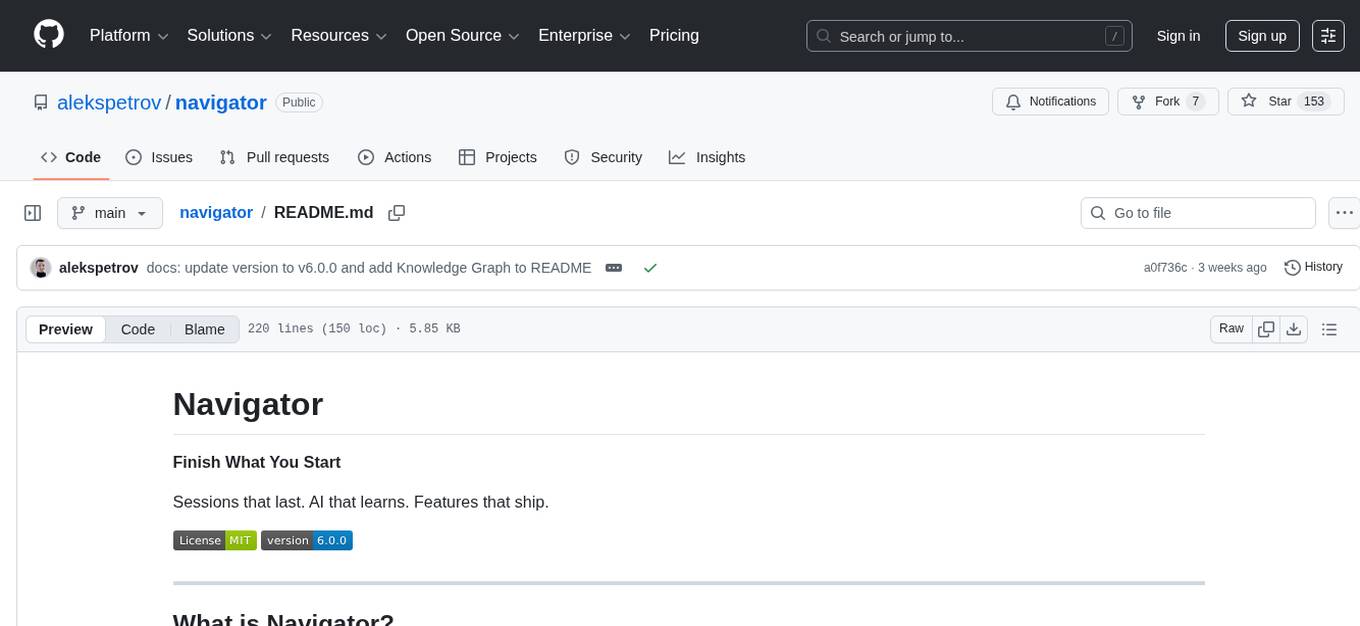 navigator Screenshot