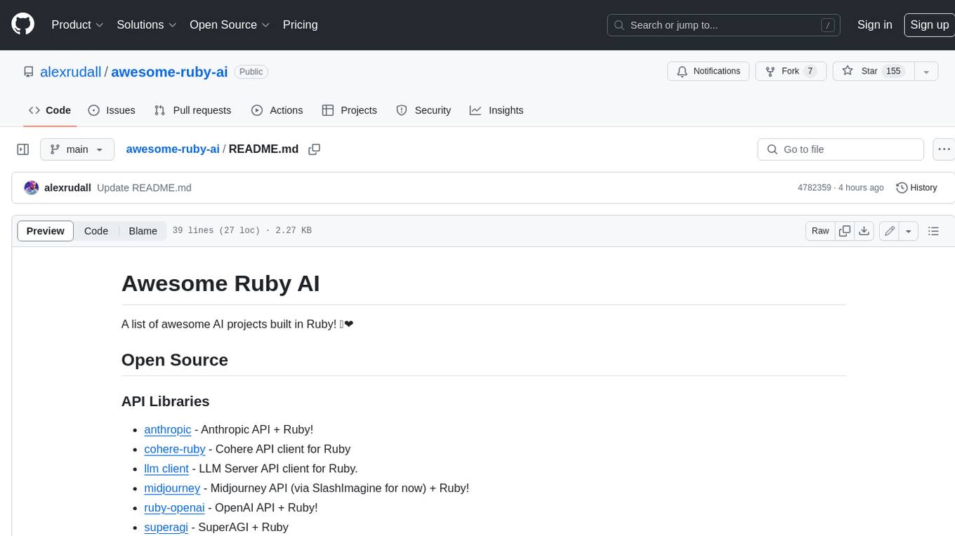 awesome-ruby-ai Screenshot