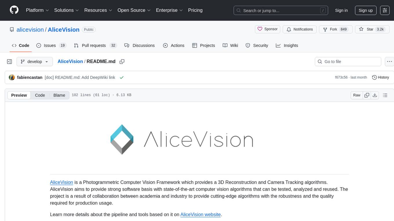 AliceVision Screenshot