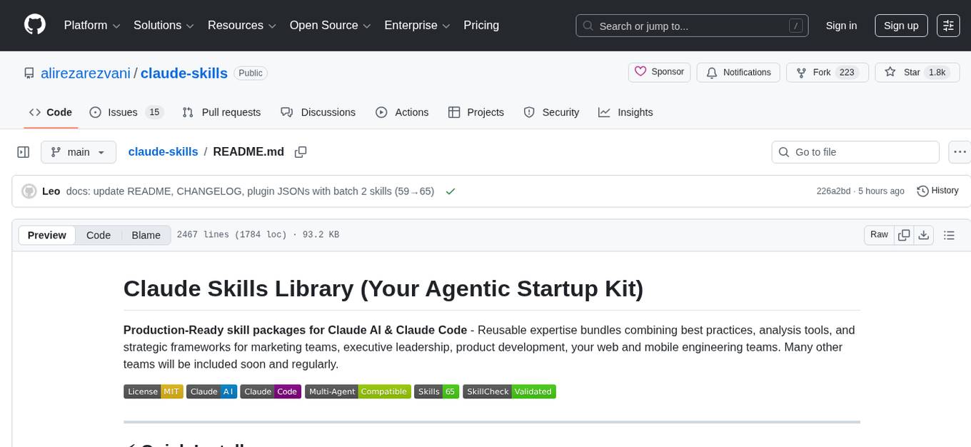 claude-skills Screenshot