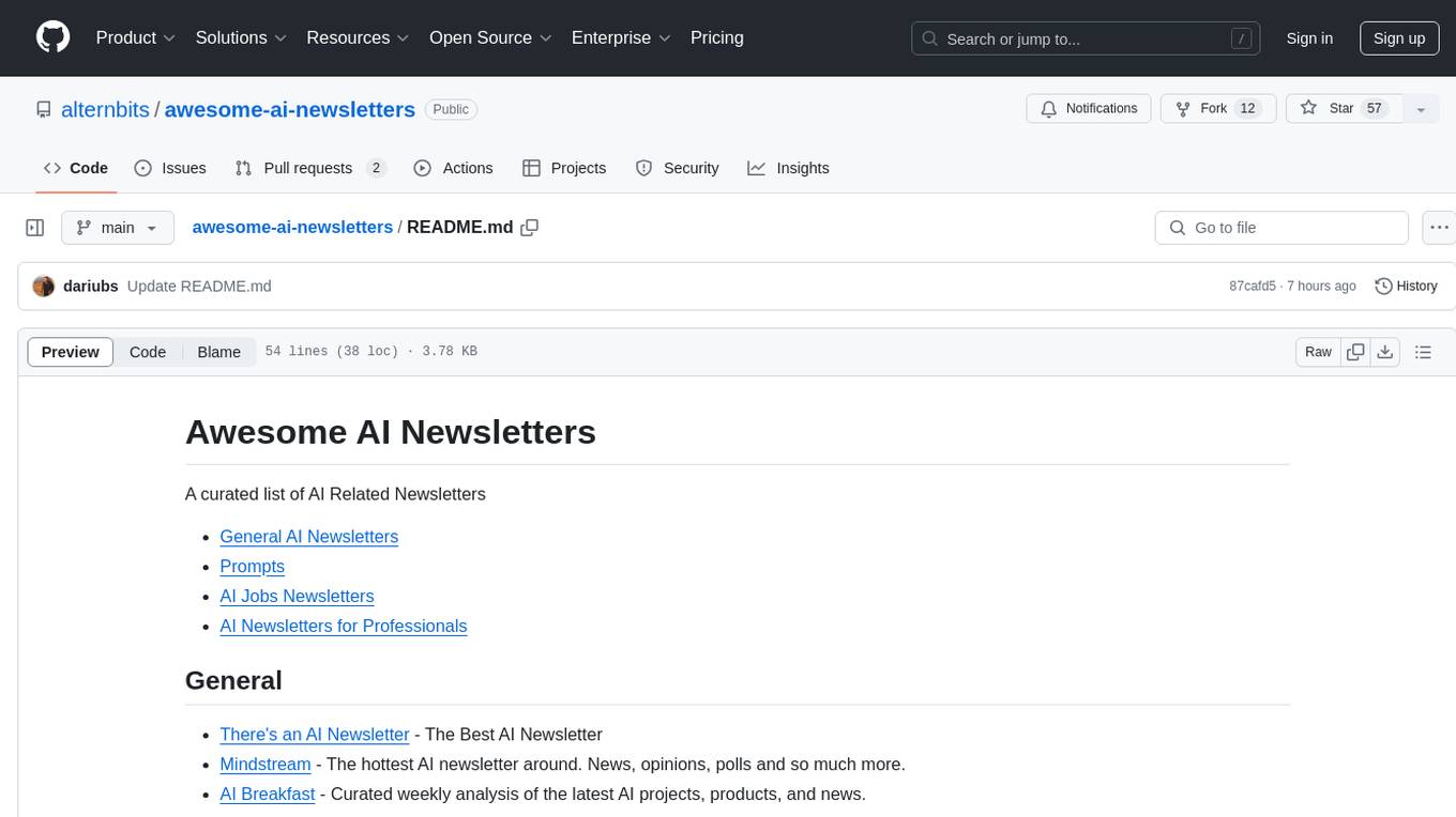 awesome-ai-newsletters Screenshot