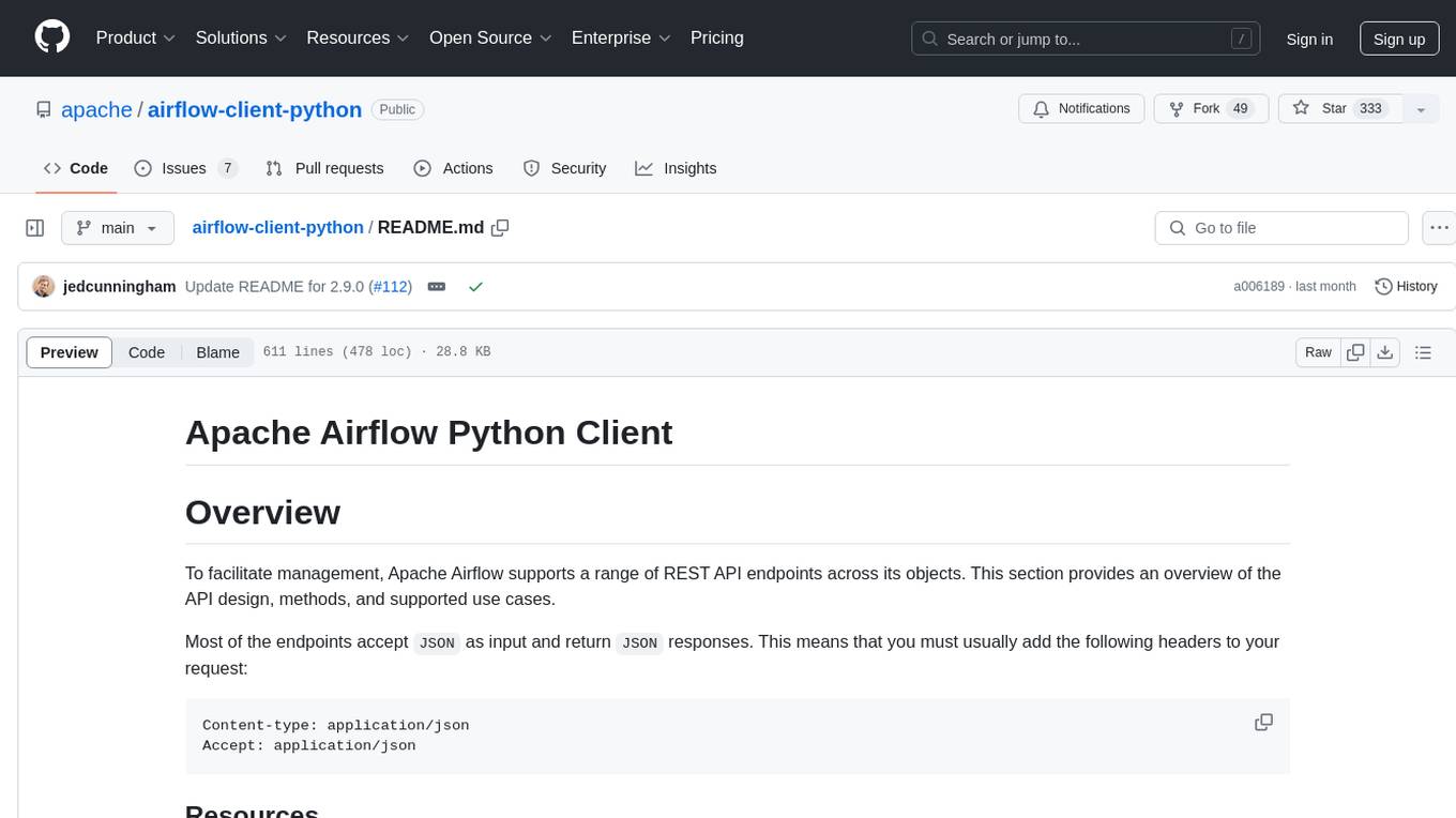 airflow-client-python Screenshot