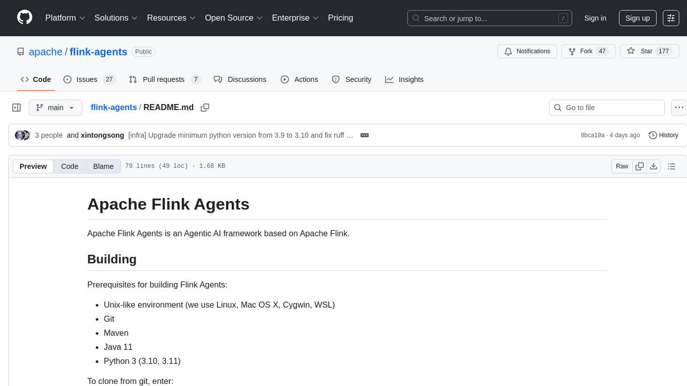 flink-agents Screenshot