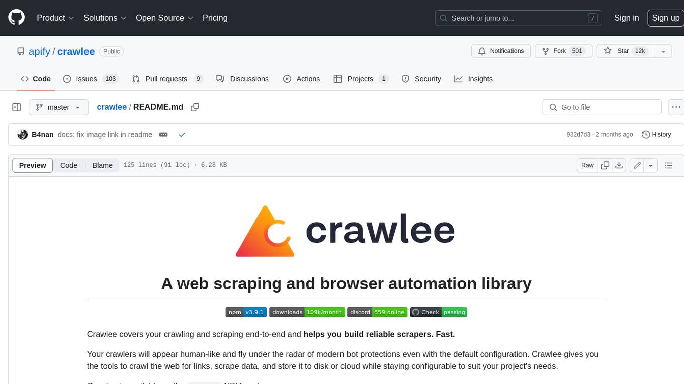 crawlee Screenshot