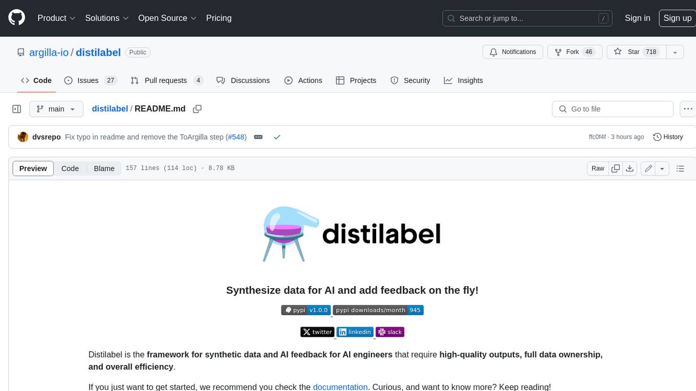 distilabel Screenshot