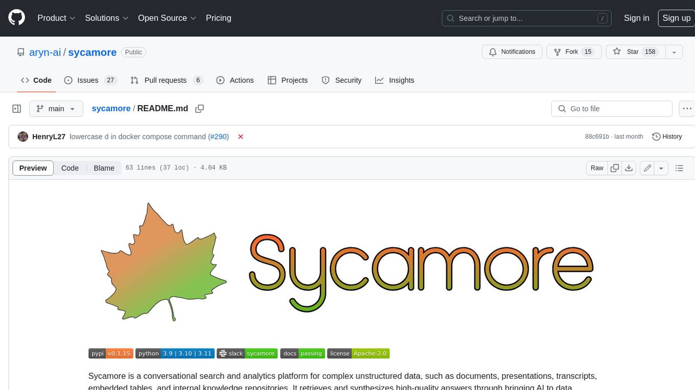 sycamore Screenshot