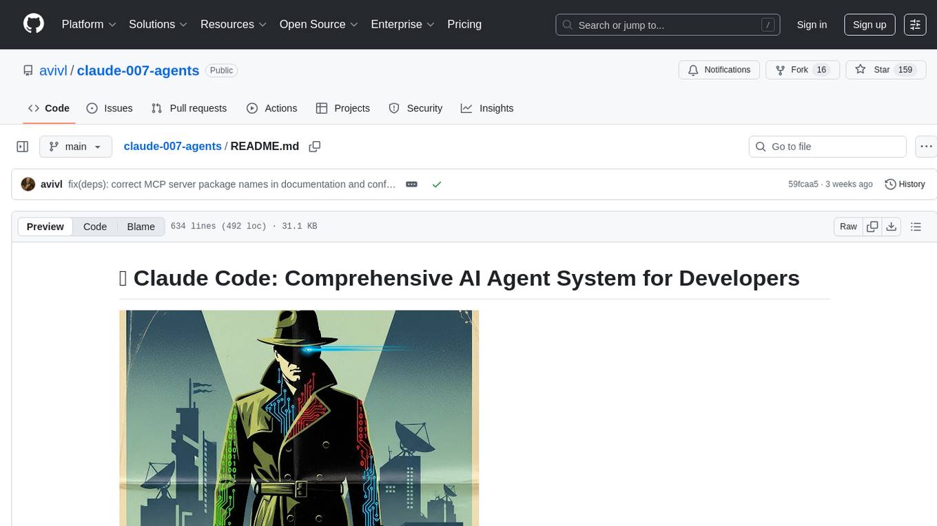 claude-007-agents Screenshot