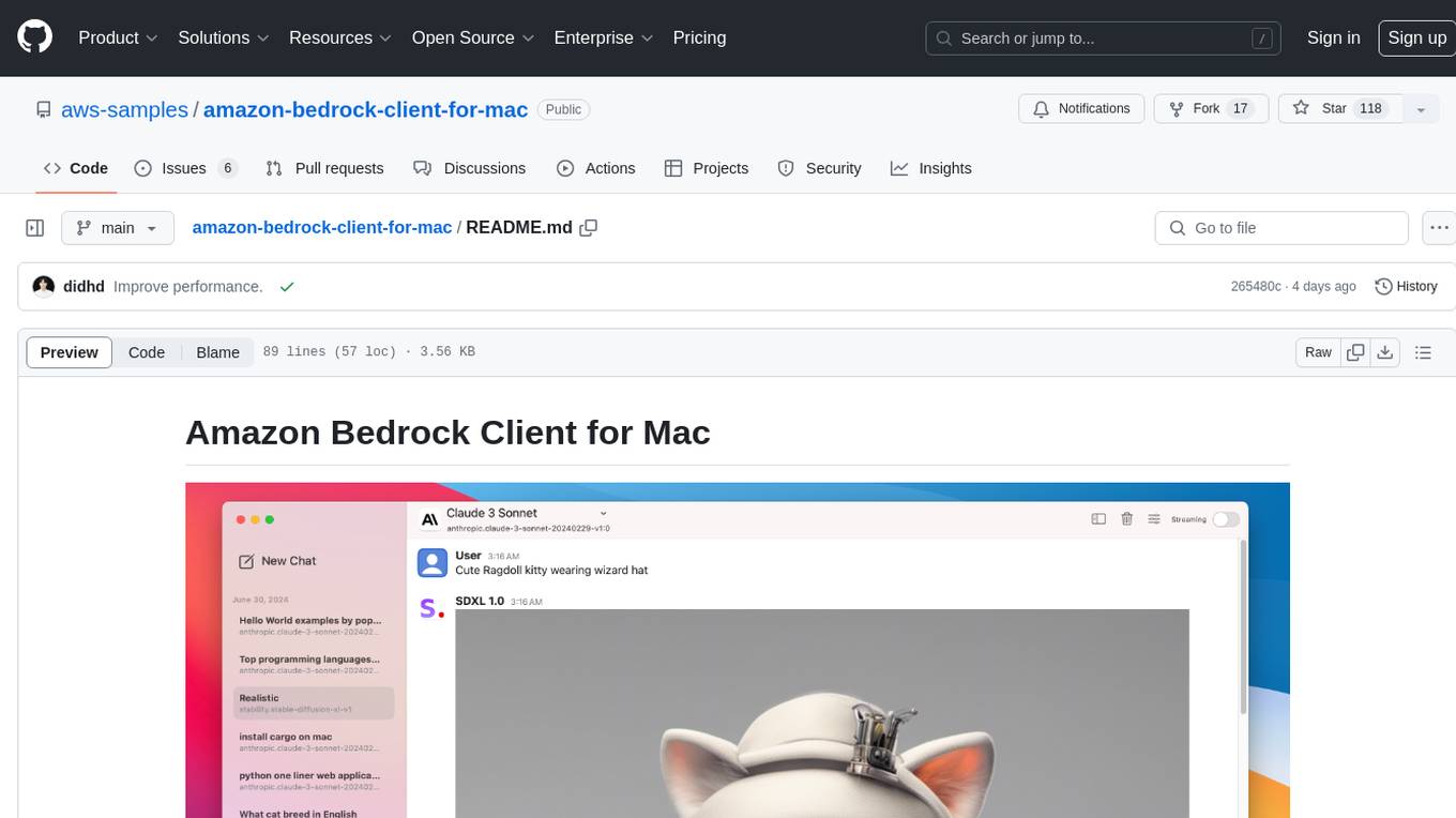 amazon-bedrock-client-for-mac Screenshot