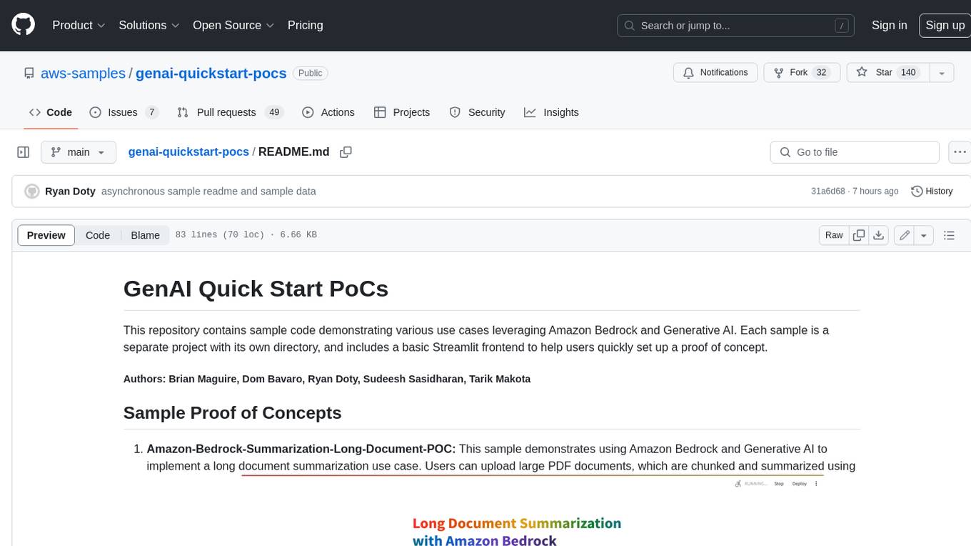 genai-quickstart-pocs Screenshot