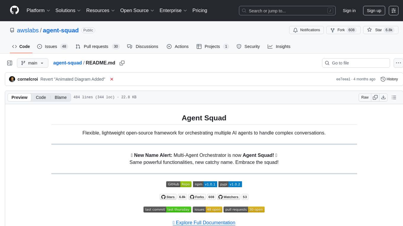 agent-squad Screenshot