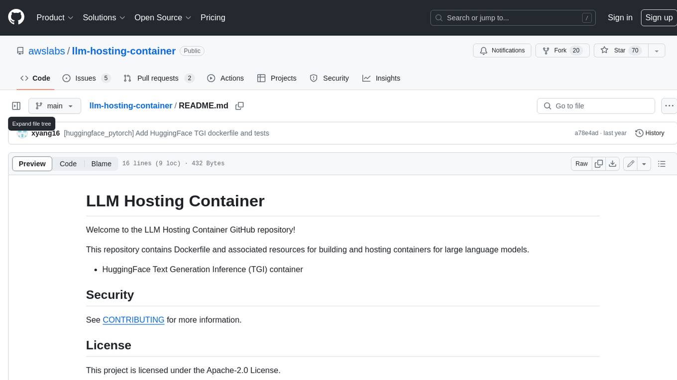 llm-hosting-container Screenshot