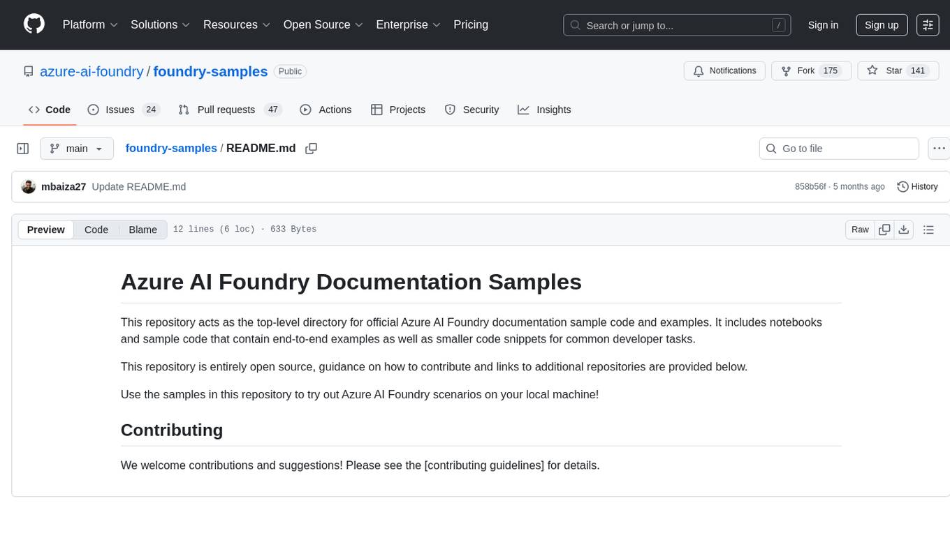 foundry-samples Screenshot