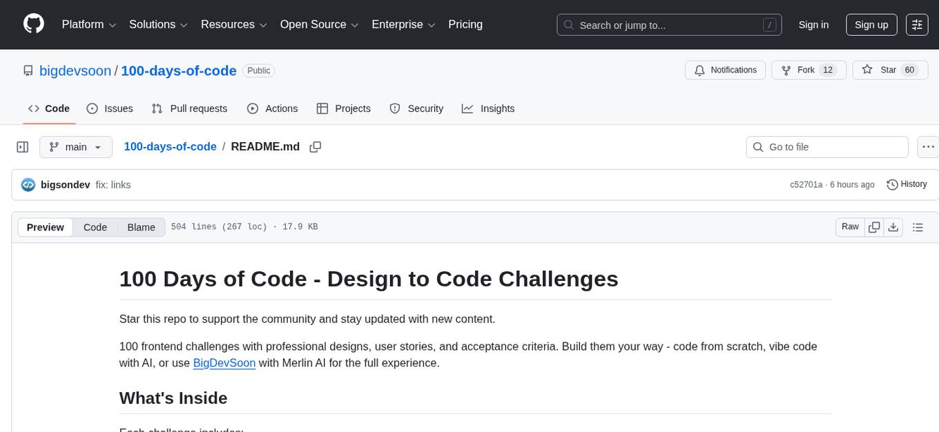 100-days-of-code Screenshot