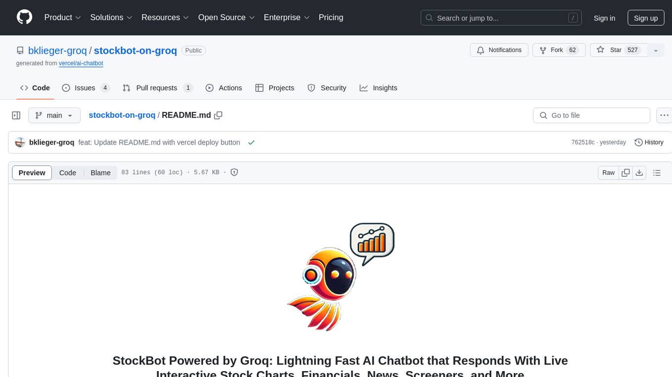 stockbot-on-groq Screenshot