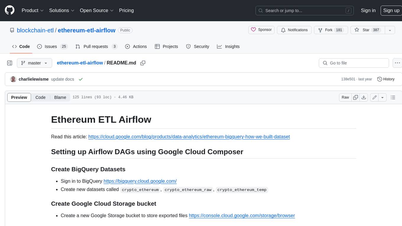 ethereum-etl-airflow Screenshot