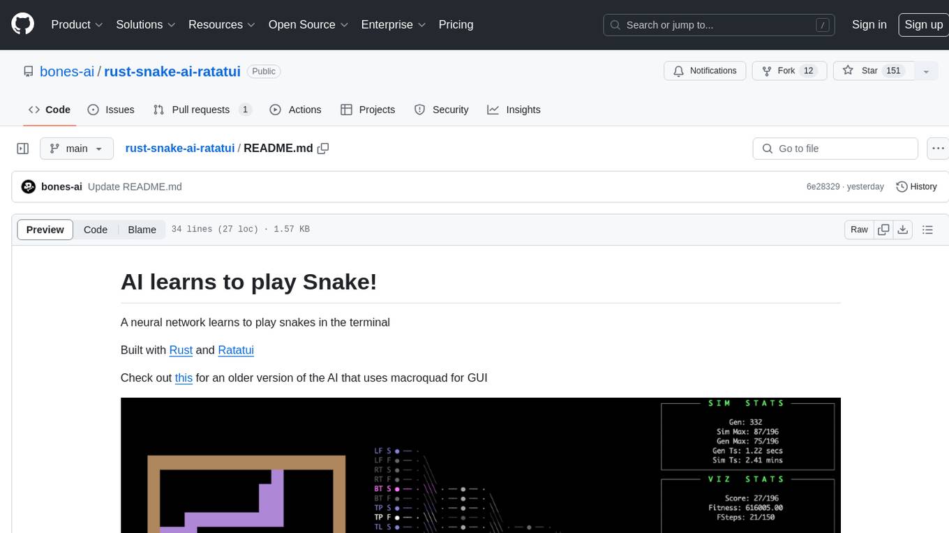 rust-snake-ai-ratatui Screenshot
