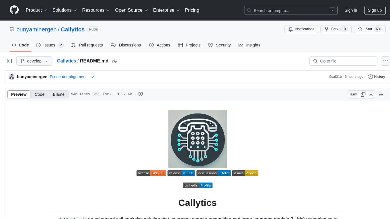 Callytics Screenshot