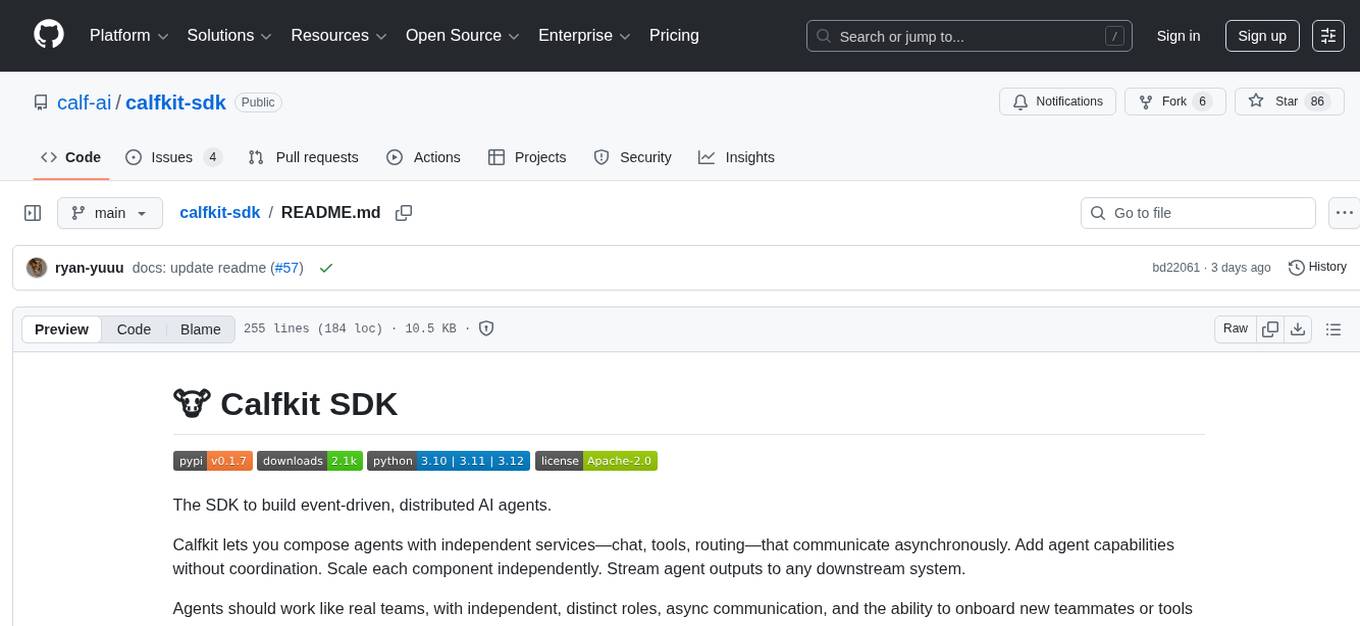 calfkit-sdk Screenshot