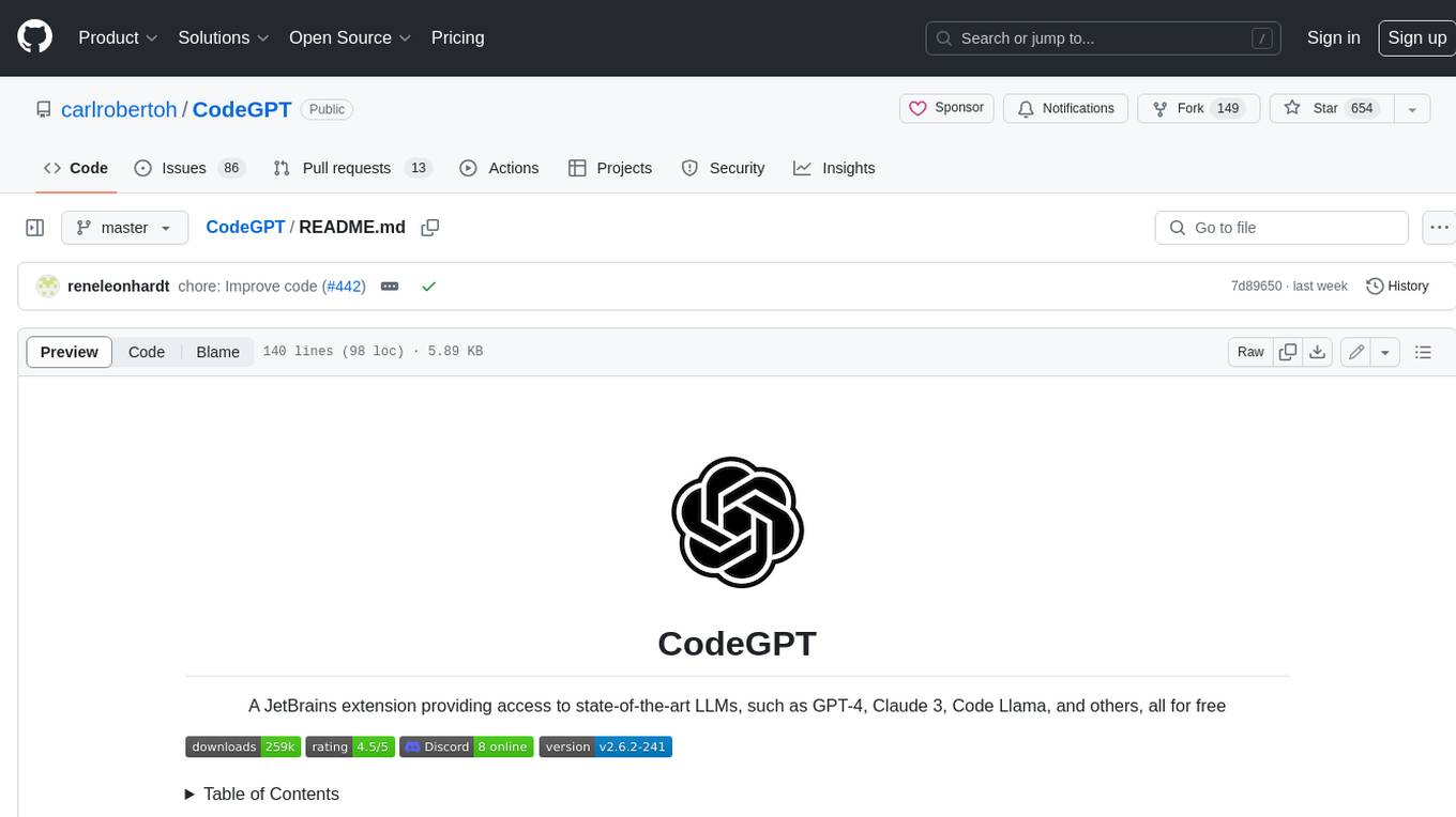 CodeGPT Screenshot