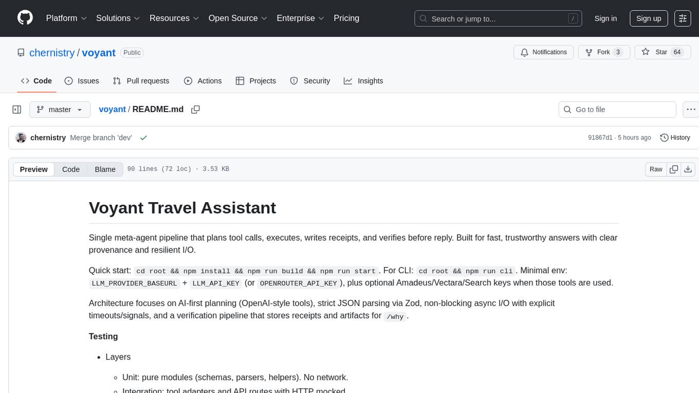voyant Screenshot