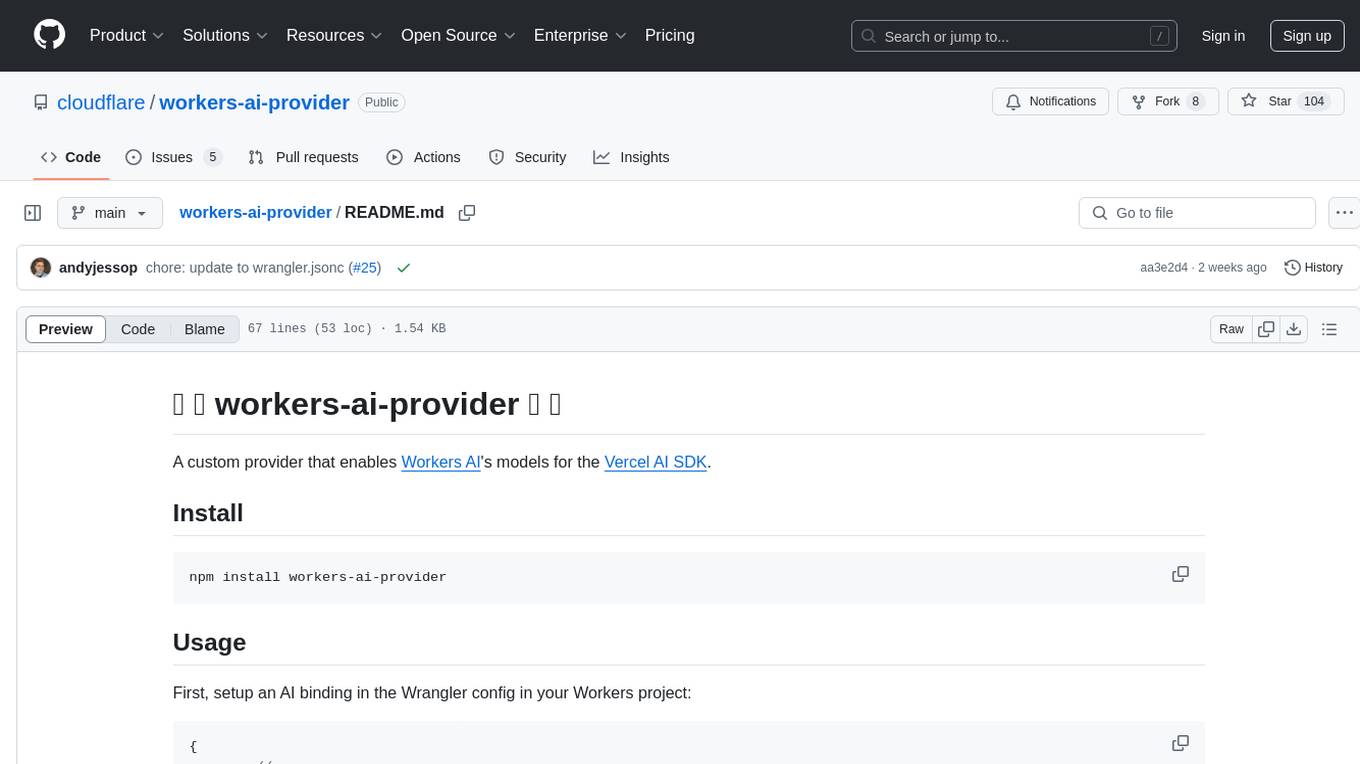 workers-ai-provider Screenshot
