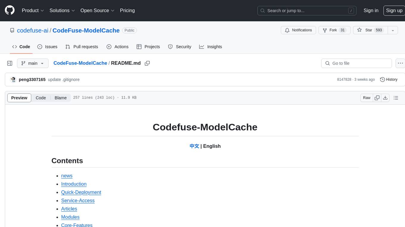 CodeFuse-ModelCache Screenshot