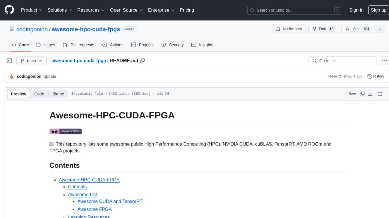 awesome-hpc-cuda-fpga Screenshot