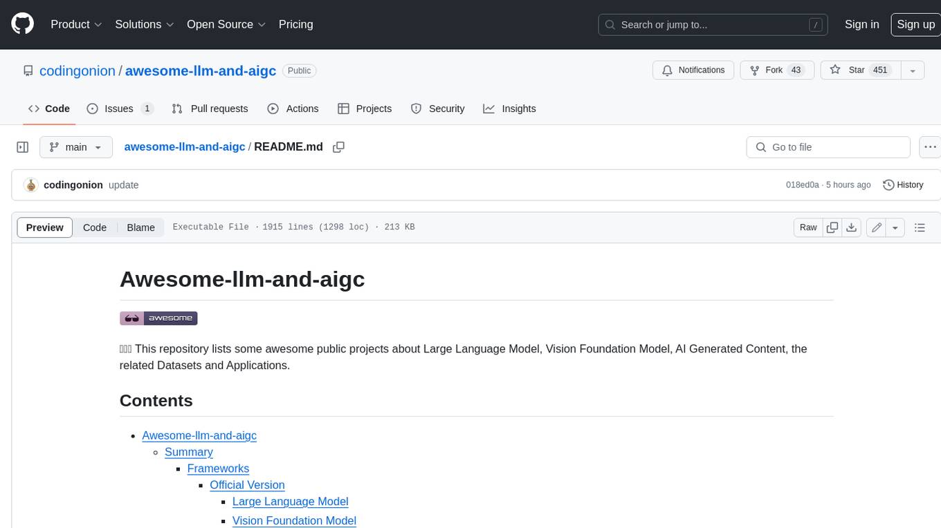 awesome-llm-and-aigc Screenshot